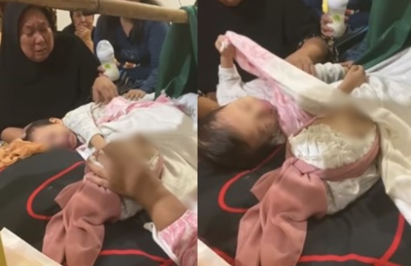 Viral Video Bayi Menangis Histeris di Samping Jasad Sang ibu Netizen Ikut Sedih