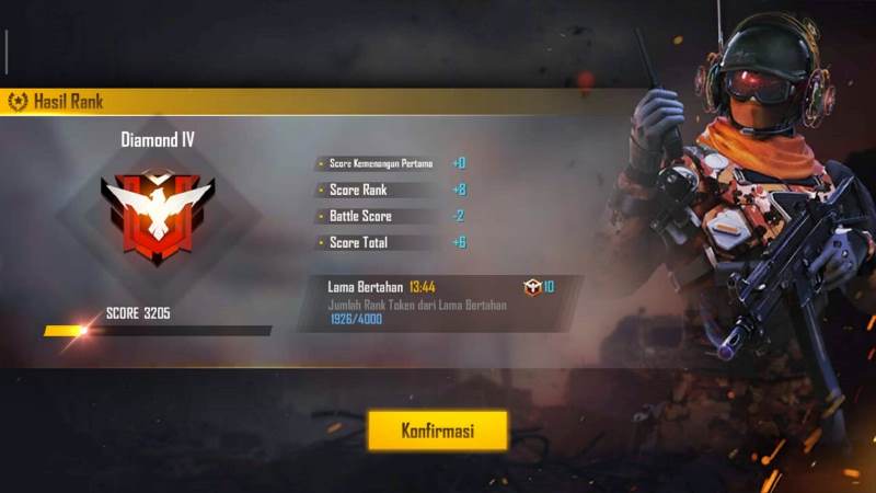 Cara cepat naik ke rank Master di Free Fire