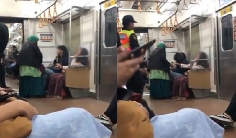 Jambak dan Tampar Penumpang Wanita di Gerbong KRL Aksi Emak emak ini Viral