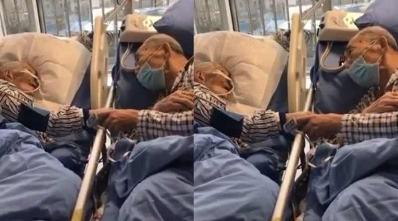 Pemandangan Pilu Pasangan Kakek dan Nenek Terinfeksi Virus Corona Terbaring Lemah di ICU