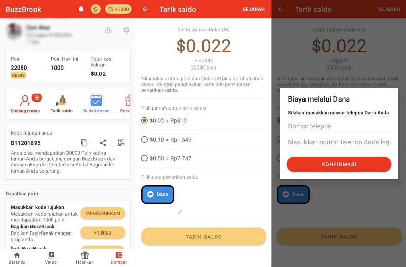 Cara mendapatkan saldo DANA gratis