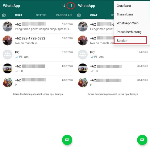 Cara mengaktifkan otentikasi dua faktor di WhatsApp untuk Android