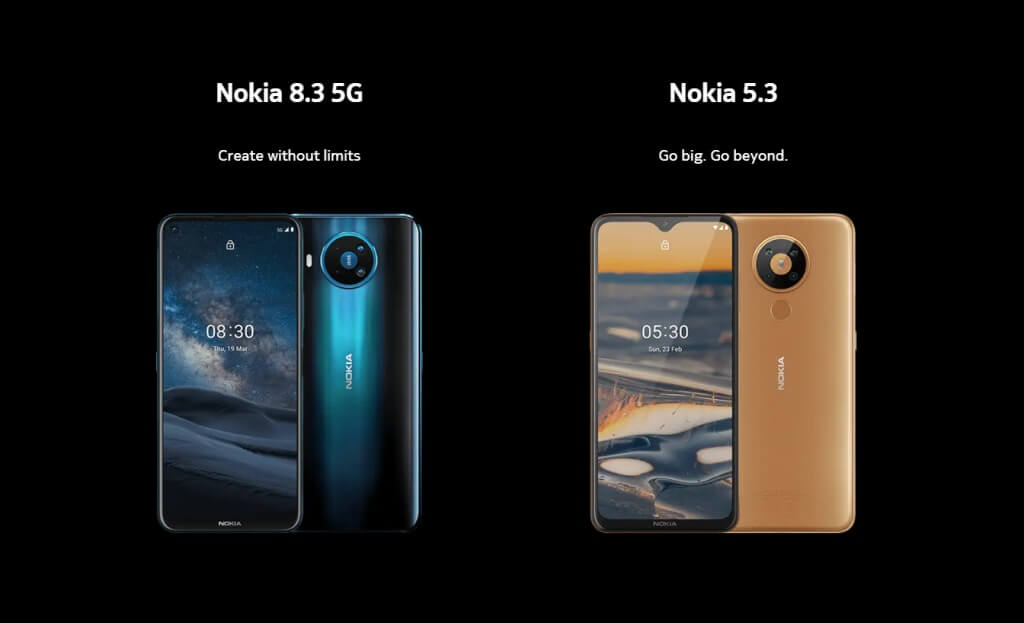 Nokia 8.3 5G dan Nokia 5.3