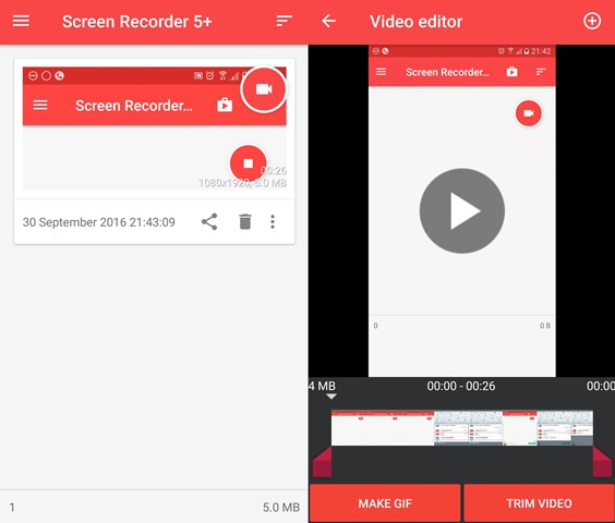 Screen recorder Android
