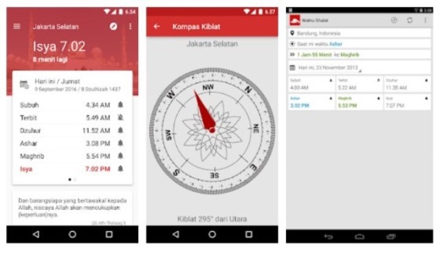 Aplikasi jadwal imsak Jadwal sholat dan imsakiyah