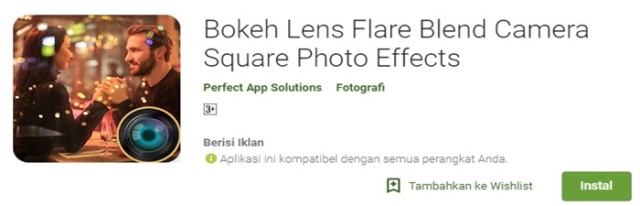 Aplikasi kamera bokeh Bokeh Lens