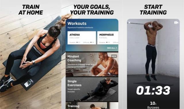 Aplikasi olahraga Freeletics Training Coach