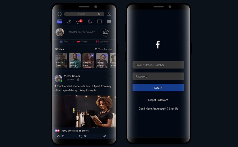 Cara mengaktifkan dark mode di Facebook Lite