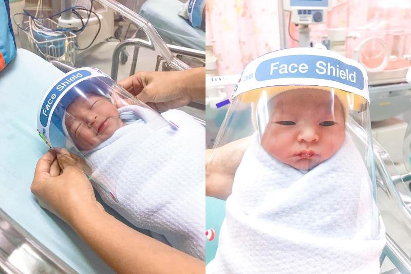 Upaya Pencegahan Virus Corona Bayi Baru Lahir di Thailand Pakai Pelindung Wajah