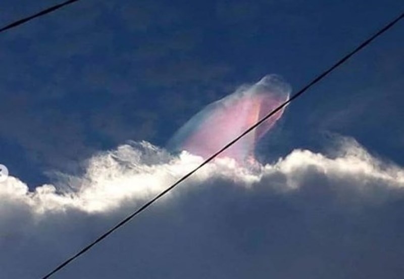 VIRAL Penampakan Awan Berbentuk Manusia di Sumatera Utara