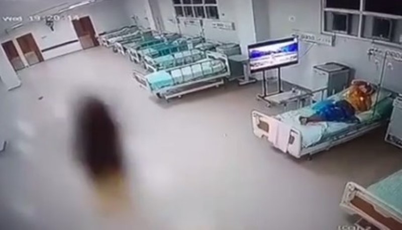 Video Penampakan Sosok Misterius Diduga di Rumah Sakit Covid 19 Viral