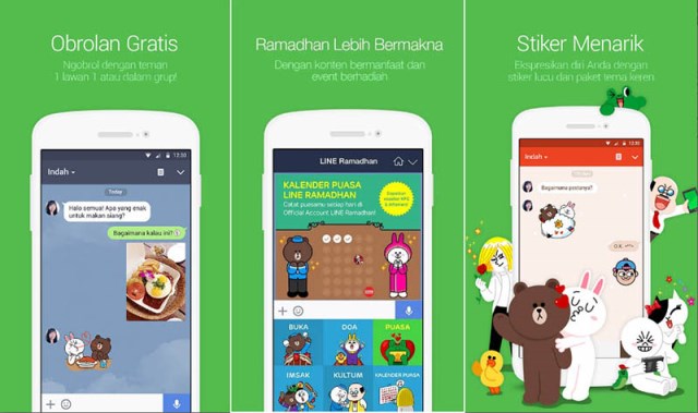 Aplikasi chatting untuk android Line