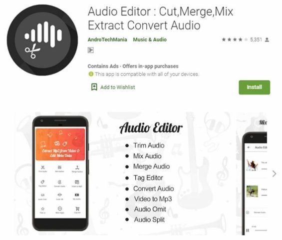 Aplikasi edit suara Audio Editor