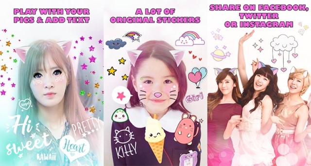 Aplikasi kamera selfie Kawaii Selfie Camera