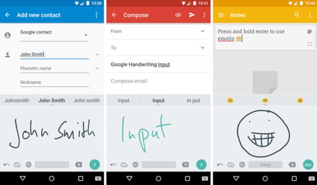 Aplikasi keyboard untuk android Google Handwriting Input
