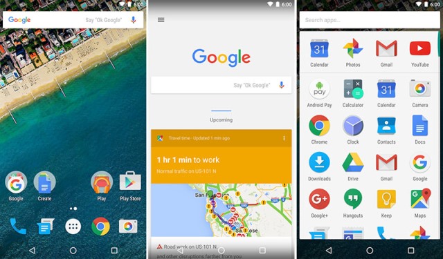 Aplikasi launcher android Google Now Launcher