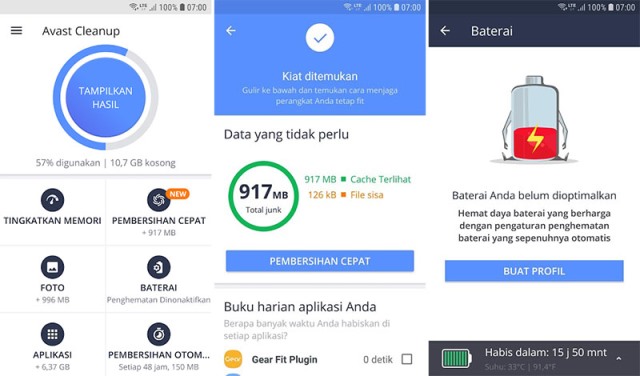 Aplikasi pembersih android Avast Cleanup Boost