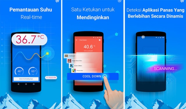 Aplikasi pendingin android Cooler Dinginkan Ponsel Anda