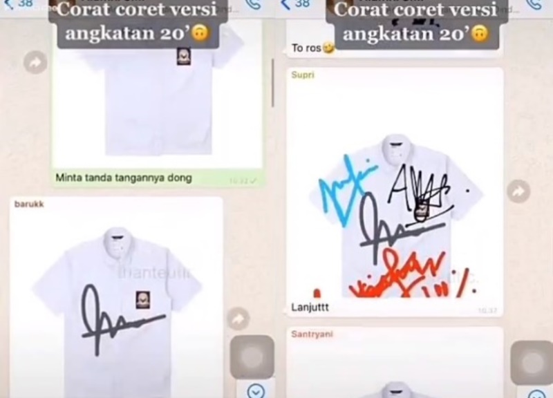 Lulus di Tengah Pandemi Para Pelajar ini Corat coret Seragam via Online