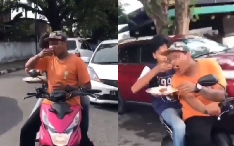 VIRAL Dua Pemuda Sengaja Makan di Jalan Saat Bulan Puasa VIRAL Dua Pemuda Sengaja Makan di Jalan Saat Bulan Puasa