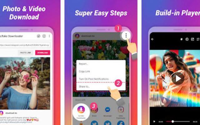 Aplikasi download video Instagram InstaTake Downloader