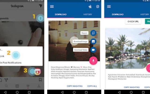 Aplikasi download video Instagram Video Downloader for Instagram Repost