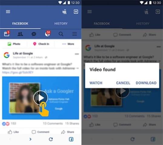 Aplikasi download video Video Downloader for Facebook by Inshot