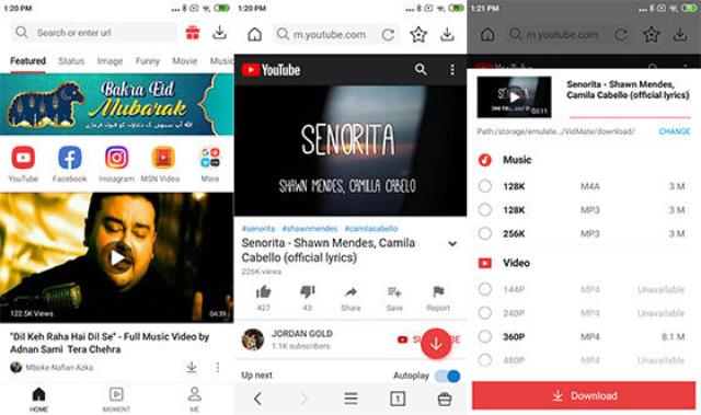 Aplikasi download video YouTube VidMate