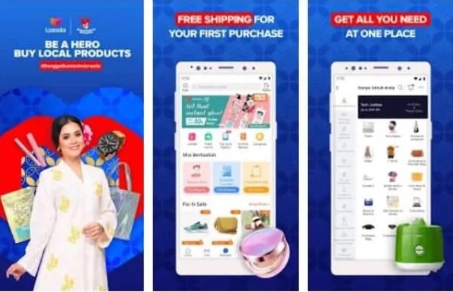 Aplikasi jual beli online Lazada