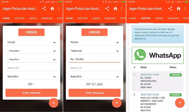 Aplikasi jualan pulsa Agen pulsa kuota murah