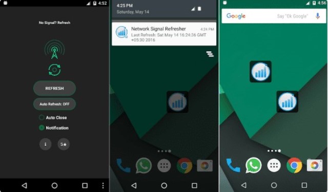 Aplikasi penguat sinyal Network Signal Refresher Lite