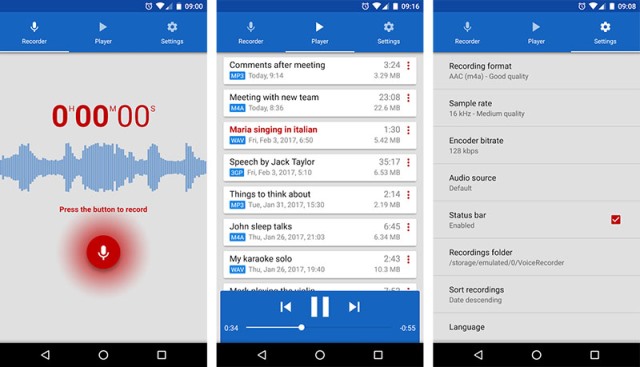 Aplikasi perekam suara Perekam Suara Splend Apps