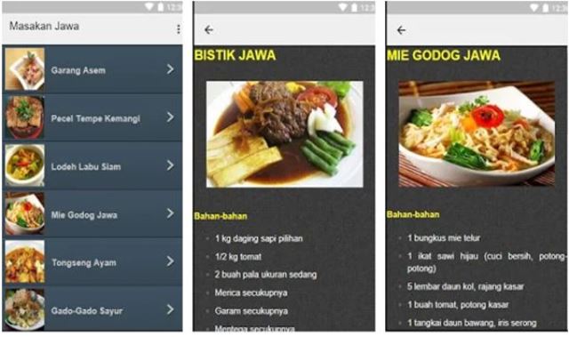 Aplikasi resep maskaan Resep Masakan Jawa