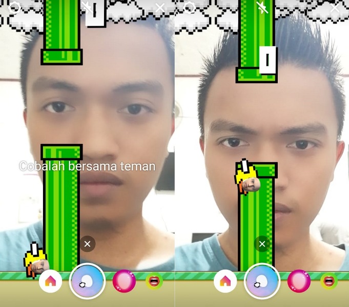 Cara Main Flappy Bird di Instagram