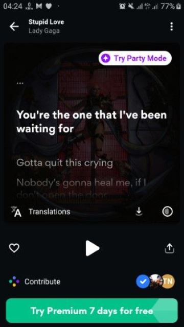 Cara menampilkan lirik lagu di Spotify lewat MusixMatch