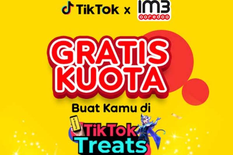 Cara mendapatkan kuota gratis Indosat dari TikTok