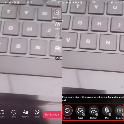 Cara mengubah suara lucu di aplikasi tiktok