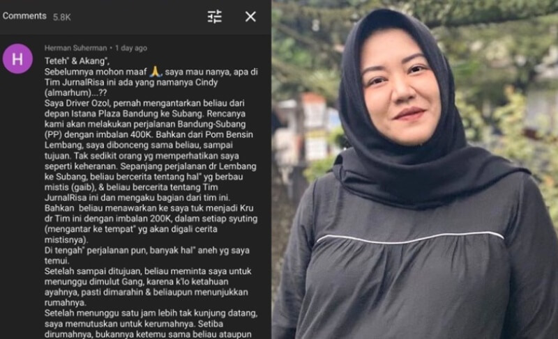 Cerita Horor Driver Ojol Tentang Penumpang Bernama Cindy Risa Saraswati Dibuat Merinding