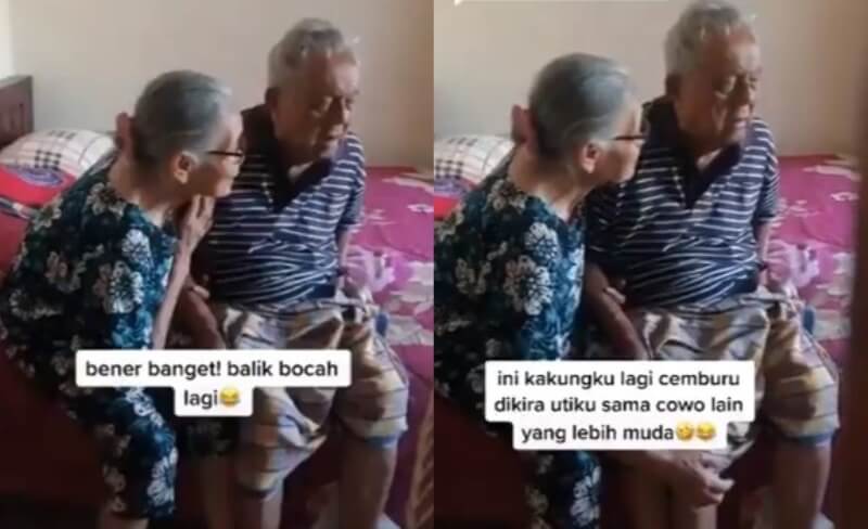 Gemas Banget! Kakek ini Cemburu Lantaran Mengira Istrinya Dekat dengan Pria Lain Gemas Banget Kakek ini Cemburu Lantaran Mengira Istrinya Dekat dengan Pria Lain