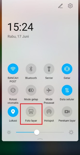 Screenshot Huawei P40 Series tanpa tombol