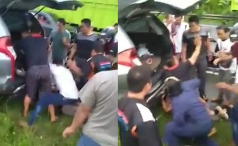 VIRAL Aksi Heroik Polisi dan Istrinya Rela Selamatkan Jambret Saat Dihajar Massa