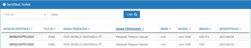 Vivo X50 dan Vivo X50 Pro postel Indonesia Vivo X50 dan Vivo X50 Pro postel Indonesia