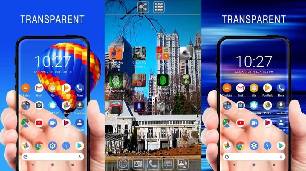 Aplikasi aplikasi layar Transparan Terbaik untuk Android