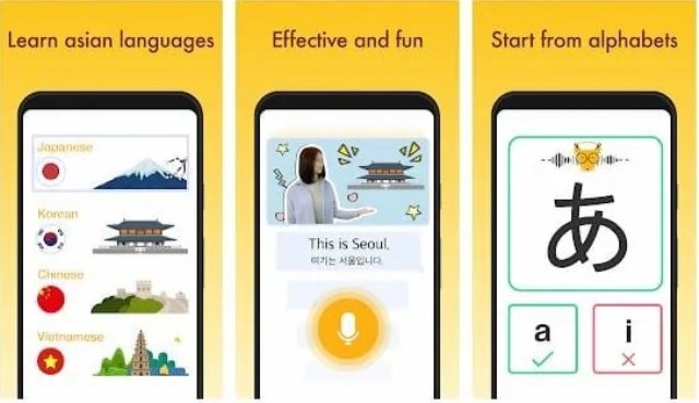 Aplikasi belajar bahasa Jepang LingoDeer