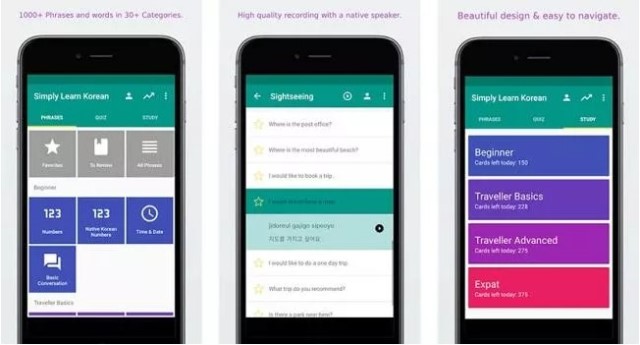 Aplikasi belajar bahasa Korea Simply Learn Korean