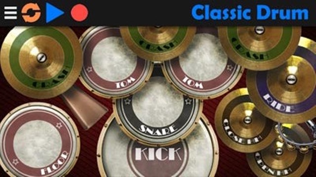 Aplikasi bermain drum Classic Drum