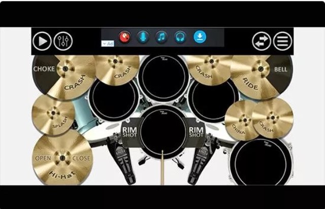 Aplikasi bermain drum Simple Drums Dexule