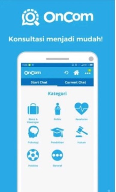 Aplikasi chat anonim OnCom