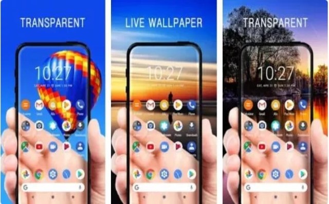 Aplikasi layar transparan terbaik Transparent Screen Live Wallpaper