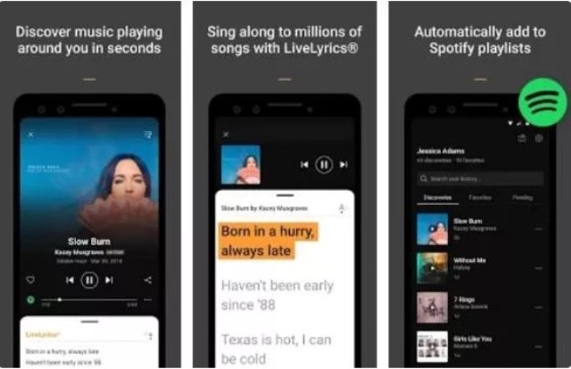 Aplikasi lirik lagu SoundHound